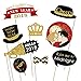 New Years Photo Booth Props, Glitter Photo Booth Props for Eve Party Supplies Decorations – 39 PCS