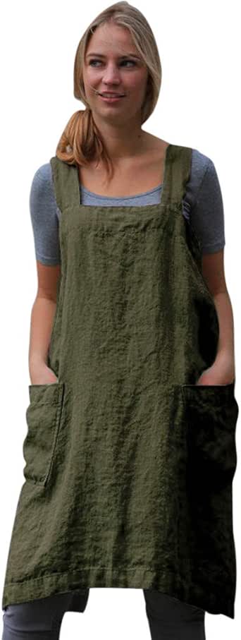 apron dress linen