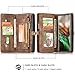 Galaxy Note10+ Plus Wallet Case,AKHVRS Handmade Premium Cowhide Leather Wallet Case,Zipper Wallet Case [Magnetic Closure]Detachable Magnetic Case & Card Slots for Samsung Galaxy Note 10+ Plus - Brown