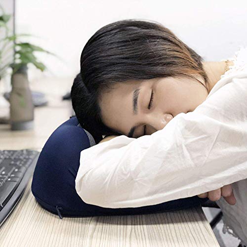 MLVOC-Travel-Pillow-100-Pure-Memory-Foam-Neck-Pillow-Comfortable-Breathable-Cover-Machine-Washable-Airplane-Travel-Kit-with-3D-Contoured-Eye-Masks-Earplugs-and-Luxury-Bag-Standard-Blue