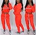 Bluewolfsea Women 2 Piece Outfits Tracksuit Jumpsuits Lightweight Windbreaker Pullover Jacket Crop Top Pants Set