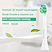 Jiuzhoudeal Replacement Toothbrush Brush Heads for Philips Sonicare InterCare HK9003/65, 6 Pack, fits DiamondClean, HealthyWhite, FlexCare, EasyClean, 2 Series Plaque Control, 3 Series Gum Health