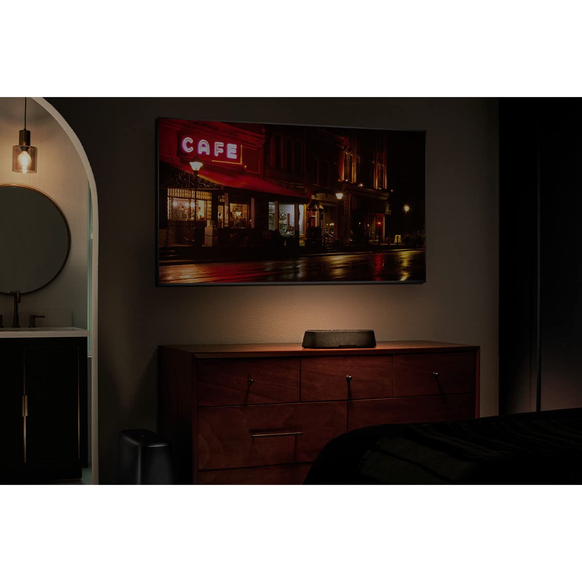 Polk Audio MagniFi Mini AX Sound Bar for TV with Wireless Subwoofer, Dolby Atmos and DTS:X Certified, Polk's patented VoiceAdjust & SDA technologies, Ultra-Compact Design, Easy Setup, Black