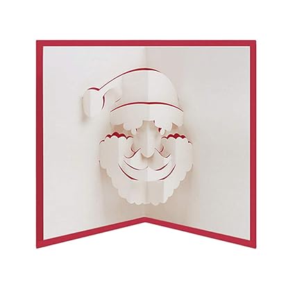 Kofun 3d Pop Up Carte De Voeux Avec Enveloppe Papier Artisanat Invitation De Noel Anniversaire Nouvel An Char De Noel 17x17 Cm 6 69x6 69 In Cartes Cuisine Maison Helpacreche Co Za