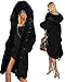 Roiii Women's Winter Anoraks Thicken Down Parka Hooded Plus Size Parka Jacket Coat Size S-3XL