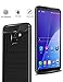 Dretal Galaxy A6 Case, Carbon Fiber Shock Resistant Brushed Texture Soft TPU Phone case Anti-Fingerprint Flexible Full-Body Protective Cover for Samsung Galaxy A6 (2018) (Black)