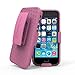 Stalion iPhone 5 5S Belt Clip Case Secure Holster Shell & Kickstand Combo (Fuchsia Pink) 180° Degree Rotating Locking Swivel + Shockproof Protection