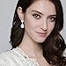 EVER FAITH Wedding Teardrop Earrings Clear Full Cubic Zirconia Silver-Tone Clip-on