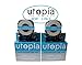 Utopia Label Tape Refill Cartridge for Epson LabelWorks LW-300 LW-400 LW-500 LW-600 LC-4WBN9 2-PACK (Black on Clear)