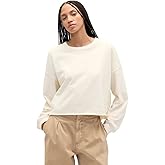 GAP Womens Cropped Cutoff Hem Crewneck Knit