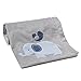 Bedtime Originals Two by Two Elephant Blanket, Blue/Gray