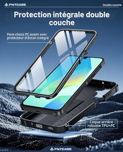 FNTCASE Case for Samsung Galaxy A16: Shockproof Case for Samsung A16 5G/4G, Military Grade Anti-Fall Protective Case with Kickstand Phone Case Rugged Portable Full Cover 6.7 Inches