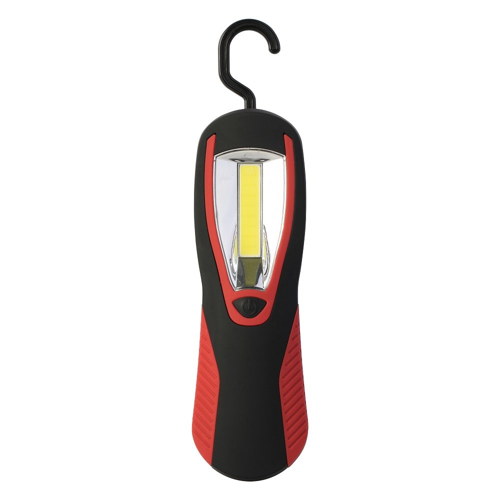 Poly Pool PP3162 Multifunctional Work Light with Ultra COB LED and Retractable Rotating Hook, Red/Black