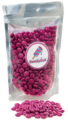 Dark Pink m&m 2lb (2 pound - 32oz) Milk Chocolate in sealed stand-up pouch bag