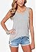 Ssyiz Women's O Neck Backless Sexy Black Short Tank Top Gray, Large