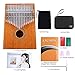 Portable kalimba 17 Keys Thumb Piano,Study Instruction and Tune Hammer,with EVA Waterproof Hard Protective Case Gift for Kids Adult Beginners Professional.