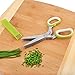 Bevalig Herb Scissors-Snip, Chop & Cut Herbs-5 Blades Stainless Steel Multipurpose Kitchen Shear with Cover & Cleaning Comb-Plus Bonus Recipe eBook, Premium Cooking Gadget for a Healthy Meal