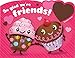PEACEABLE KINGDOM Scratch And Sniff Cupcake Valentine, 1 EA