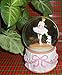 Lightahead Musical Ballerina with Puppy in a 100MM Polyresin Water Snow Globe Ball with Inside Figurine Rotating playing music