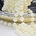 14mm Large Ivory Pearls Faux Crystal Beads by The Roll for Wedding Decoration