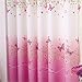 Lovehut Butterfly Flowers Printed Curtains for Girls Room,Semi-Blackout Window Curtain Panels with 3D Butterflies Grommet Window Drapes for Kids Girls Bedroom Living Room - 39 x 78 Inch, 2 Panels
