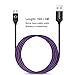 Micro USB Cable 10Ft, OKRAY 2 Pack Long Nylon Braided USB Android Charger Cable Micro USB Charging Cord Compatible for Samsung S7/S6 Edge, PS4, HTC, LG, Nokia, Sony (Purple Hot Pink)