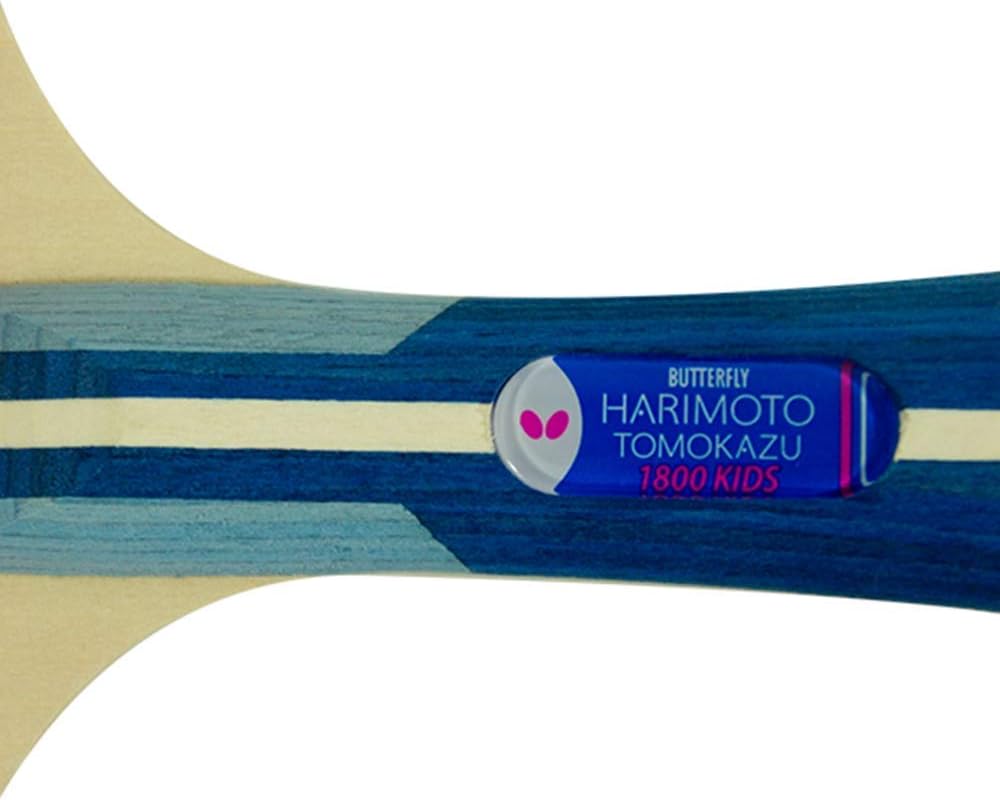 Butterfly Harimoto Tomokazu 1800 Kids Shakehand Table Tennis Racket | Japan Series | Good Speed and Spin with Superb Control | Recommended for Beginning Level Players, red/Black : Sports & Outdoors