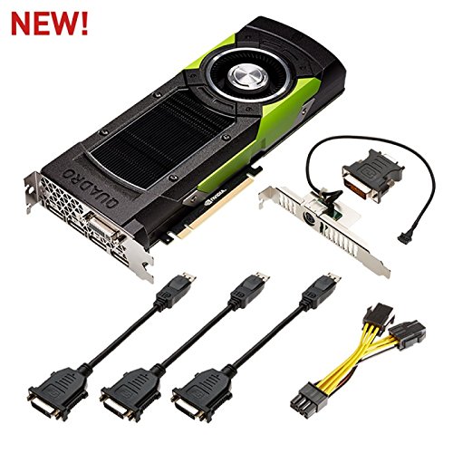PNY Video Card VCQM6000-24GB-PB Quadro M6000 24GB GDDR5 PCIE3.0 DPx4/DVI-I DL
