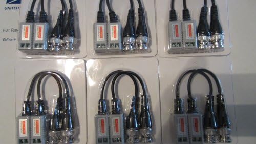 6 PAIRS (12 Pcs) DSC-T100C Mini CCTV BNC Video Balun