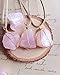 Raw Rose Quartz Crystal Necklace on Tan Cord