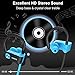 ANBES Bluetooth Headphones, Wireless Earbuds, IPX7 Waterproof Sports Earphones with Ear Hooks & Mic, HD Stereo in-Ear Headphones Gym Running Workout, 8 Hours Battery Noise Canceling Headsets