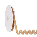 3/8" X 20 Yards Light Khaki Velvet Ribbon for