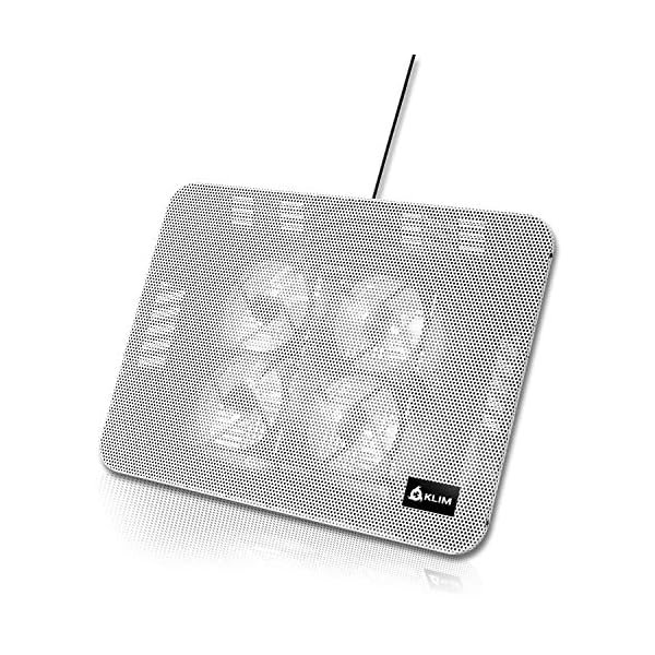 KLIM-Serenity-Laptop-Cooling-Stand-for-Laptop-11-to-156-inches-Perfect-for-Small-and-Medium-Laptops-Stable-And-Sturdy-Metal-Grid-Silent-Laptop-Cooling-Pad-NEW-2021-White KLIM Serenity + Laptop Cooling Stand for Laptop + 11 to 15.6 inches + Perfect for Small and Medium Laptops + Stable And…