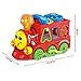 Geefia Battery Operated Bumping Change Drection Smart Train Toy, with Blocks, Light and Music Education Toy