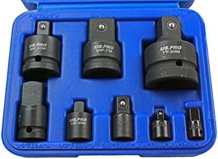 US PRO 8pc Impact Socket Adaptor Set Convertor Reducer Convertor Apaptors B1488, Variety Pack