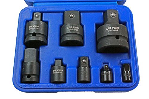 US Pro 8pc Impact Socket Adaptor Set/Kit Converter Reducer Adapters 1488