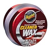 Meguiar's Cleaner Paste Wax Cleans, Shines and Protects in One Easy Step - A1214, 11 oz