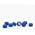 ALWSCI 9-425 HPLC Screw Thread Caps with Septa, White PTFE/Red Silicone Septa for 2ml ND9 Autosampler Vials, 100 pcs/pk