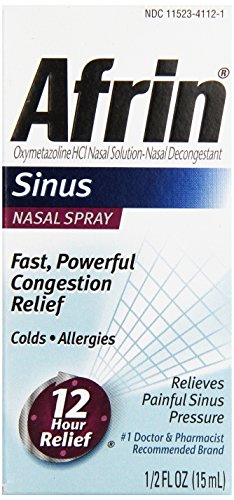 Afrin Sinus 12 Hour Nasal Spray, Decongestant,  .5 oz