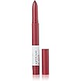 Maybelline Super Stay Ink Crayon Lipstick Makeup, Precision Tip Matte Lip Crayon with Built-in Sharpener, Longwear Up To 8Hrs, Accept A Dare, Wine Pink, 1 Count
