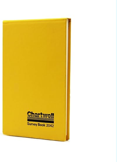 Exacompta Chartwell Casebound Survey Book 106 x 165mm Yellow Lined Numbered
