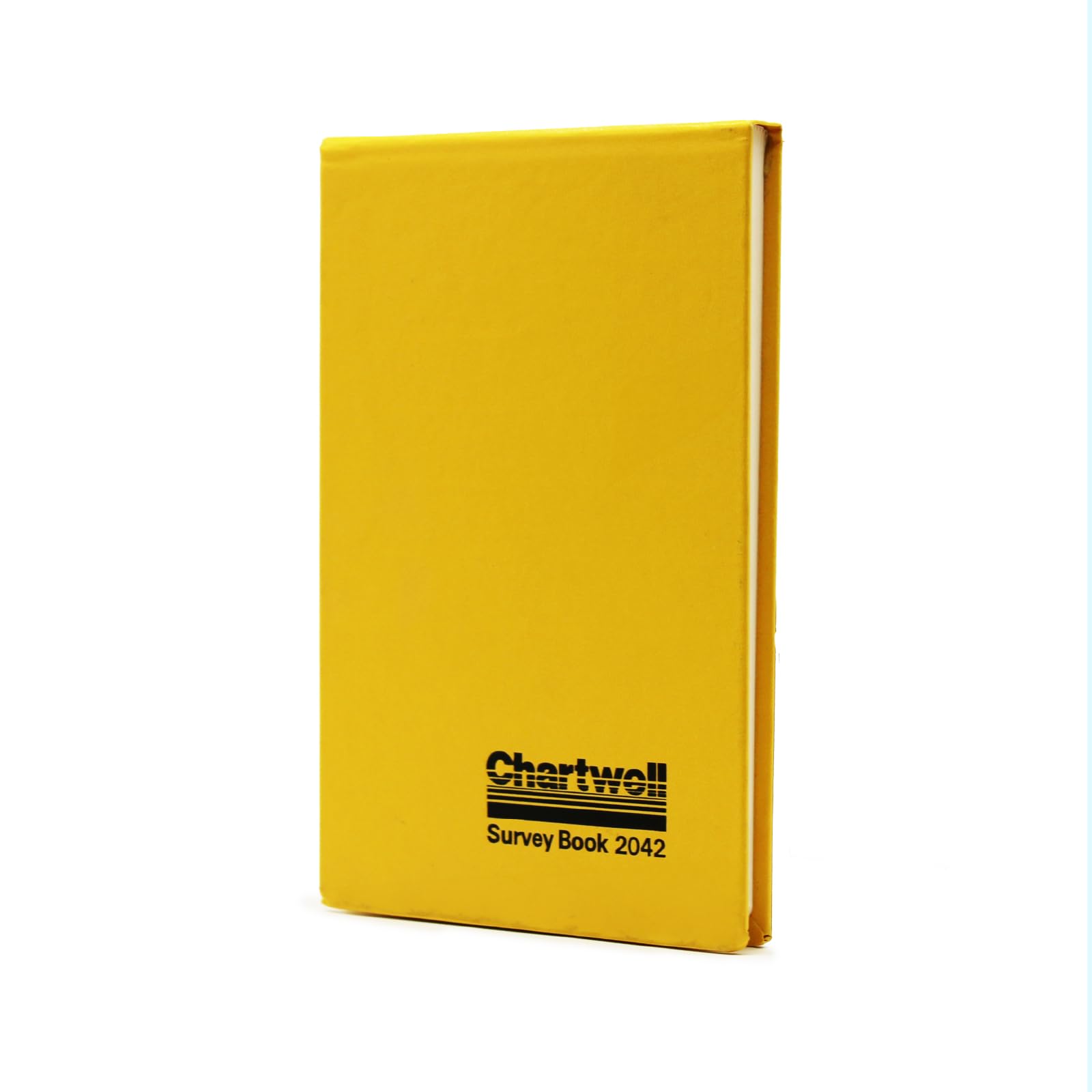 Exacompta - Ref 2042Z - Chartwell - Dimensions Casebound Survey Book - 106 x 165mm in Size, Lined Rulings, Numbered Sheets - Suitable for Use Outdoors & in Wet Conditions - Yellow