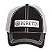 BERETTA Men's Patch Trucker OSFM Cotton-Twill Hunting Casual Hat, Black/White