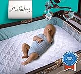 ACC Bamboo Pack N Play Crib Mattress Pad Cover Fits ALL Mini Baby Cribs, Waterproof & Dryer Friendly, Lifetime Warranty! Best Fitted Crib Protector, Mini & Portable Mattresses. Comfy & Hypoallergenic