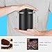 Large Airtight Coffee Container, Stainless Steel Black Kitchen Storage Canister for Coffee, Nuts,Sugar, Flesh(22 OZ)