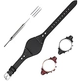 Topuly 18mm Leather Watch Band Compatible for Fossil ES3615 ES3616 ES3625 ES3748 ES3768 ES3786 ES3811 ES3817 ES3820 ES3837 ES3838 ES3841 Strap Wirstband accessories replacement for Men and Women