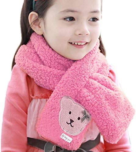 Kids Child Bear Scarves, TRENDINAO Toddler Boys Girls Coral Velvet Neck Collar Warm Shawl Scarf