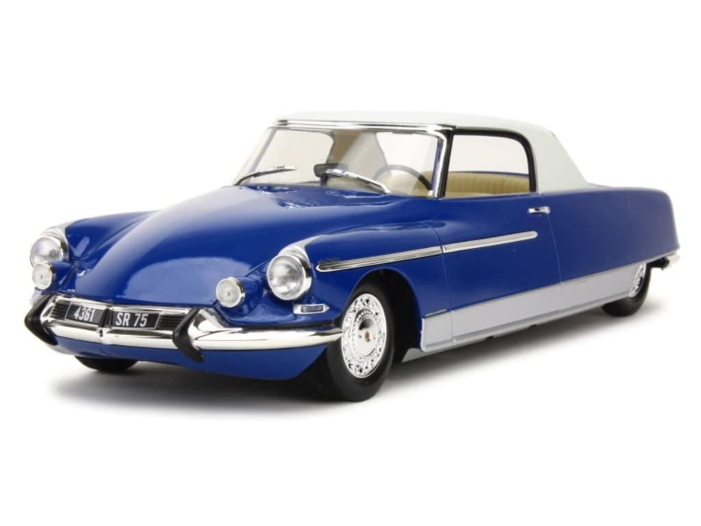 OPO 10 - Miniature car 1/18 compatible with CITROEN DS Chapron Le Dandy - with cream colored roof and bright lights - 180101