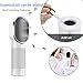 Small Air Purifier, QUEENTY Desktop Air Purifier Ionizer with True H13 HEPA Filter, Travel Air Purifiers for Bedroom Home, Pets, 2 Speeds, Energy Save, 3 Stage Filtration System (Grey) (White)…