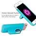 Battery Case for iPhone 8/7 / 6s /6 - i.Valux Slim Protective Rechargeable Extended External Charger Case 3000mAh Power Bank Backup Battery Charging Case Shockproof Bumper with Magnetic Stand (Blue)